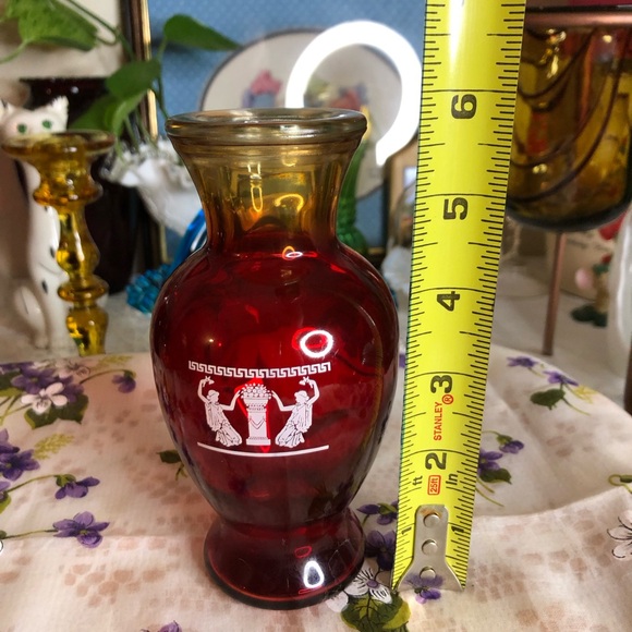 Amberina small glass vase - Picture 6 of 6